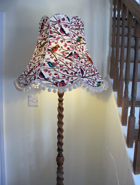 birdsong-in-cream-7 Zoomed out view of the Birdsong in cream lampshade