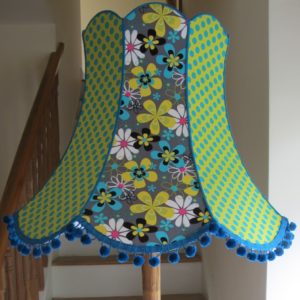 Flower polka dot lampshade